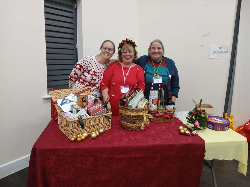 Christmas draw winners at Abbotswood Romsey WI